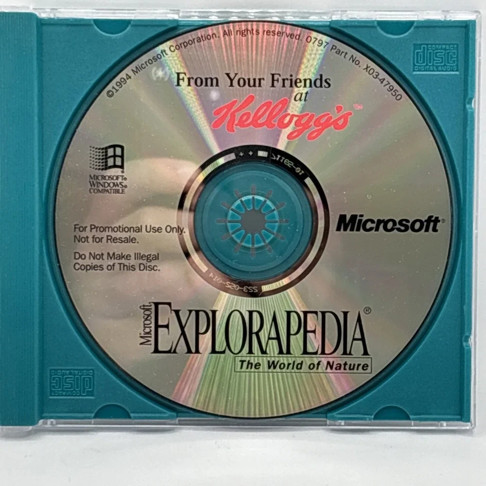 MICROSOFT EXPLORAPEDIA WORLD OF NATURE WINDOWS COMPATIBLE 1994‎